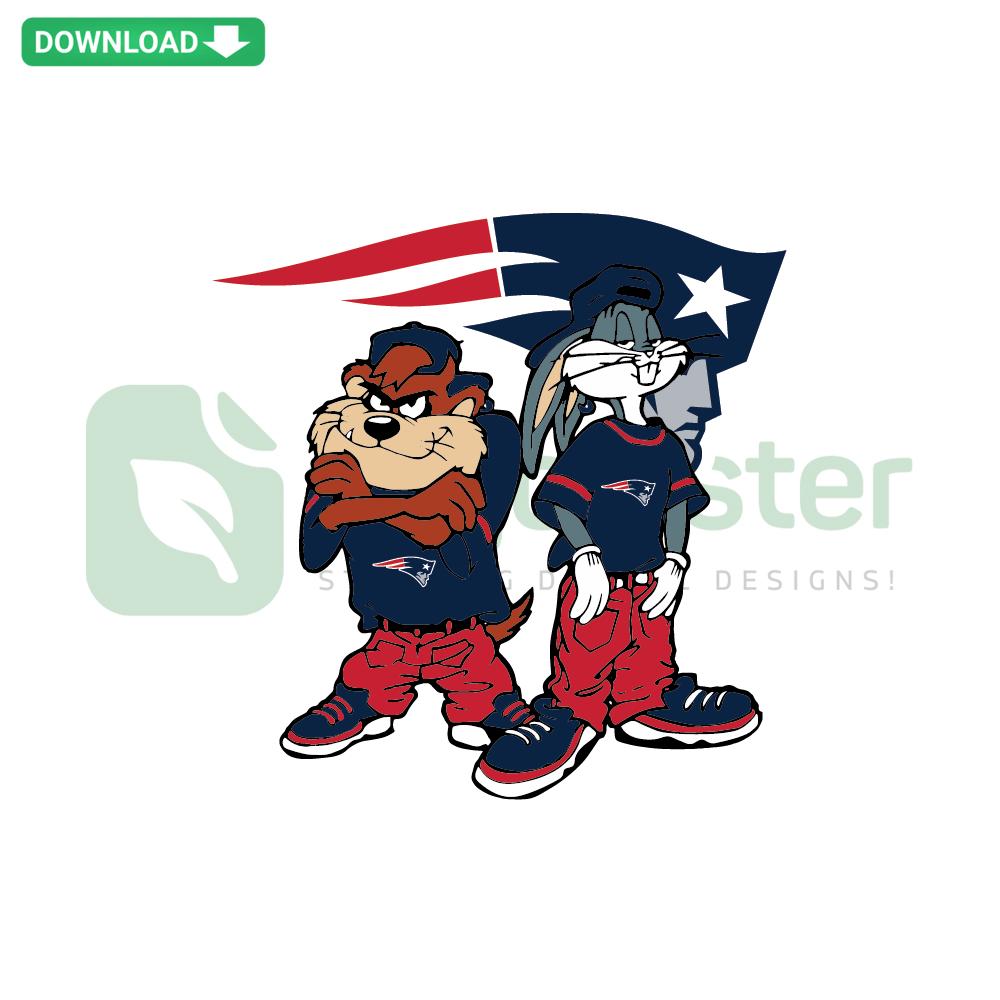 Looney Tunes Hip Hop Patriots SVG featuring cartoon characters with team logo; perfect for DIY crafts, Cricut SVG designs.