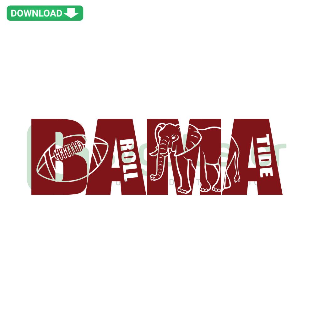 Alabama Crimson Tide logo SVG, NCAA football design, Cricut-ready digital download, perfect for DIY sports projects.