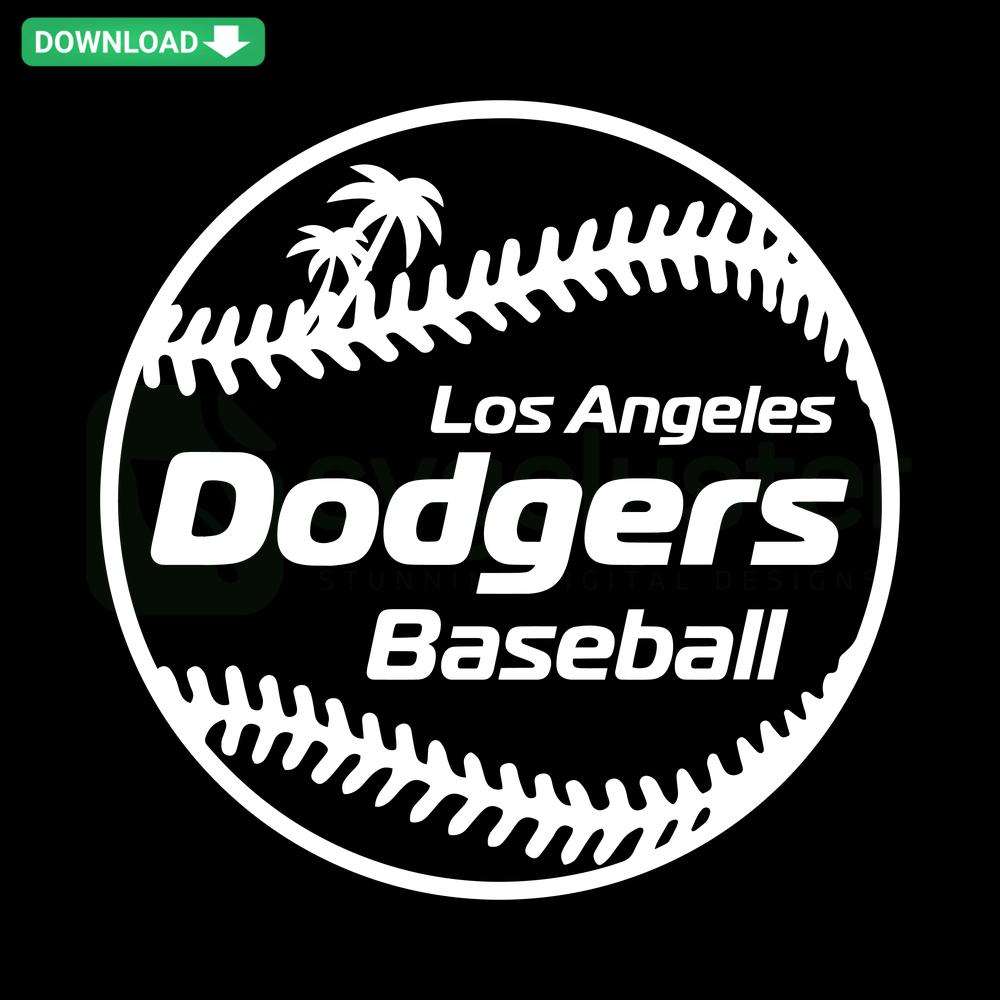 Los Angeles Dodgers MLB SVG file, digital download of team logo design, perfect for sports fans and craft projects.