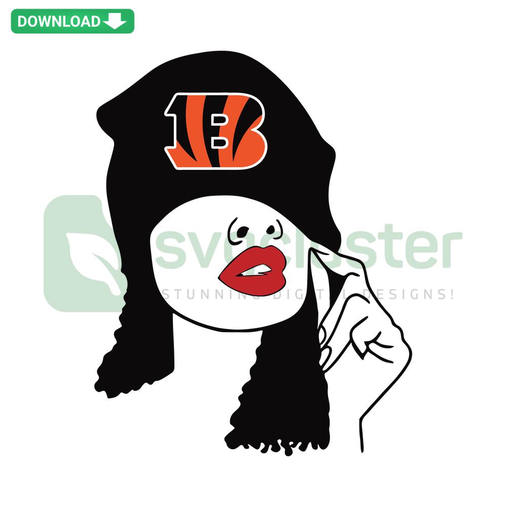 Cincinnati Bengals Fangirl SVG, Premium NFL Design, Perfect for Graphic Designers, Vibrant Bengal Stripes, Digital Download