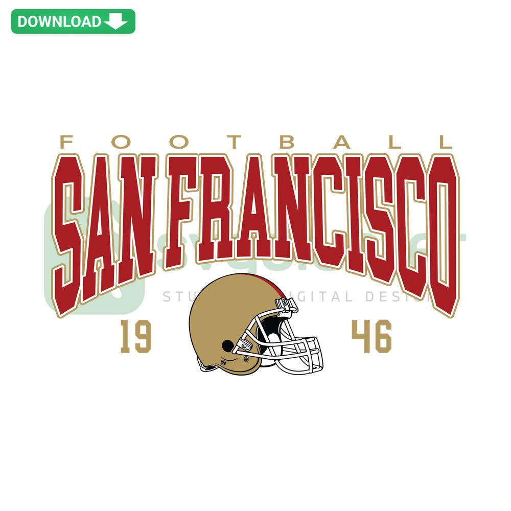 Vintage San Francisco 49ers Football SVG for Cricut, Instant Digital Download, Iconic 49ers Logo, Ready-to-Use Craft Design