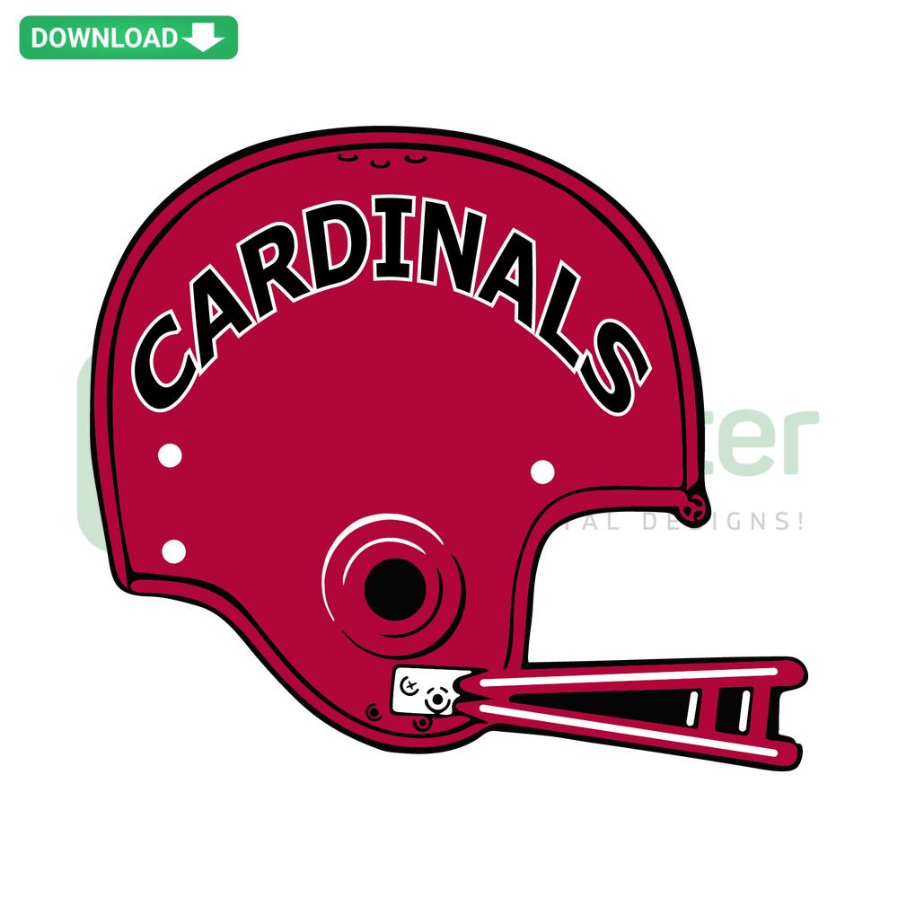 Arizona Cardinals Football Helmet SVG for Commercial Use, Red Helmet Illustration, NFL Sports Digital Design, Downloadable SVG File