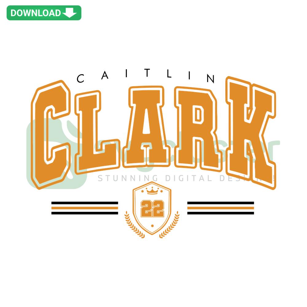 Vintage Caitlin Clark NCAA SVG Design: Retro-style silhouette, perfect for sports-themed home decor and DIY projects.