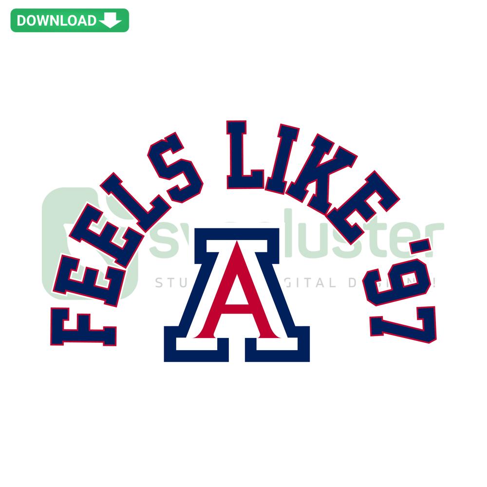 Arizona Basketball 97 NCAA SVG design, high-quality file featuring retro basketball theme, ideal for sports enthusiasts and DIY crafts.