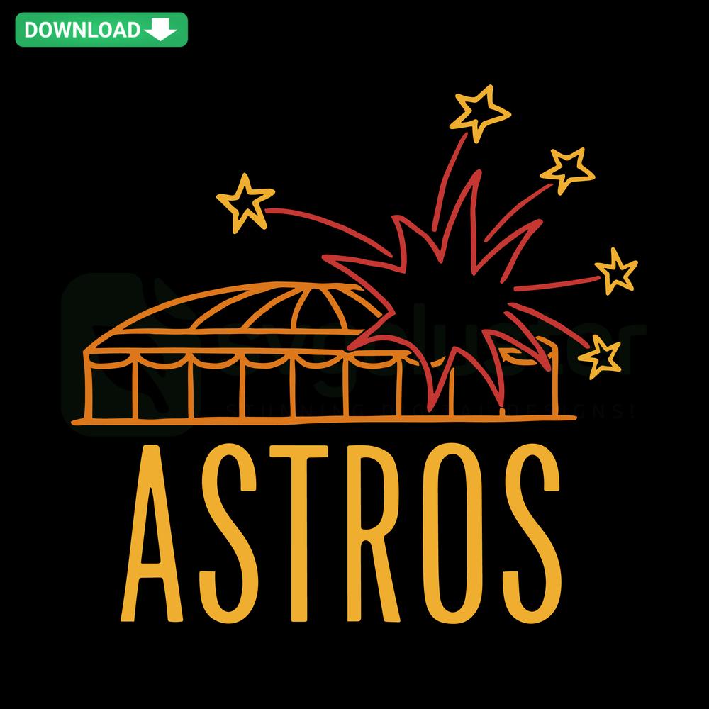 Houston Astros Stadium Baseball MLB SVG, intricate SVG patterns for crafting and DIY projects, ideal for sports-themed designs.