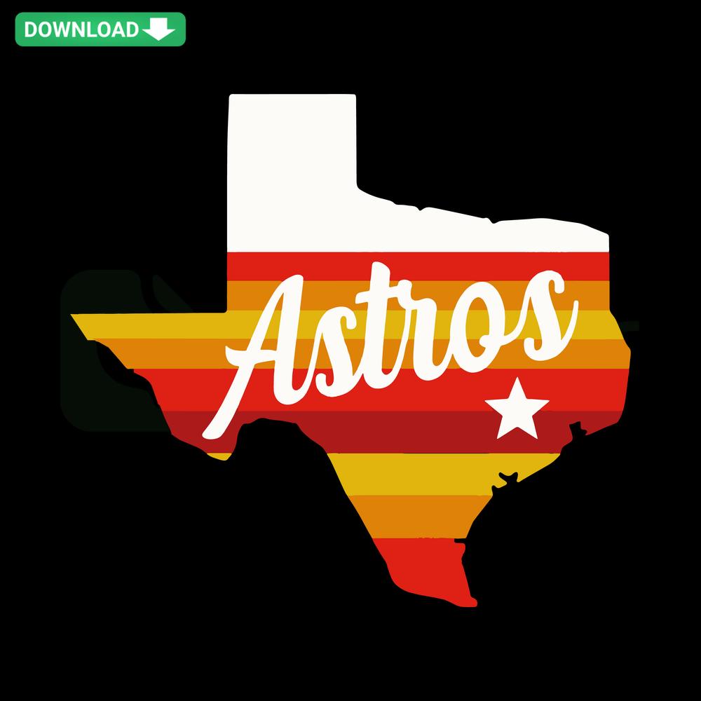 Houston Astros Texas Logo SVG file, Digital Download, baseball team emblem, orange star with capital ‘H’ in center, vector graphic.