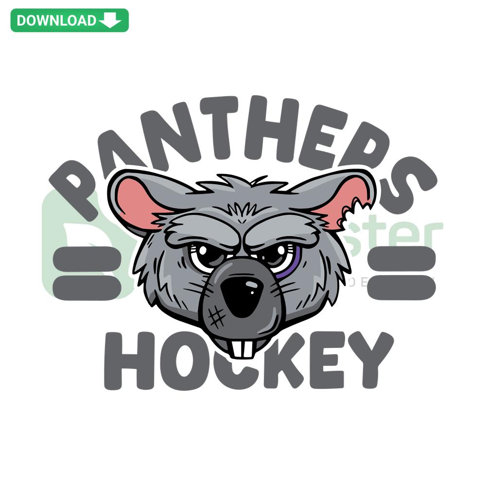 Florida Panthers Viktor E Rat SVG File: Digital Download, Unique Cartoon Mascot Graphic for Crafting & Merch