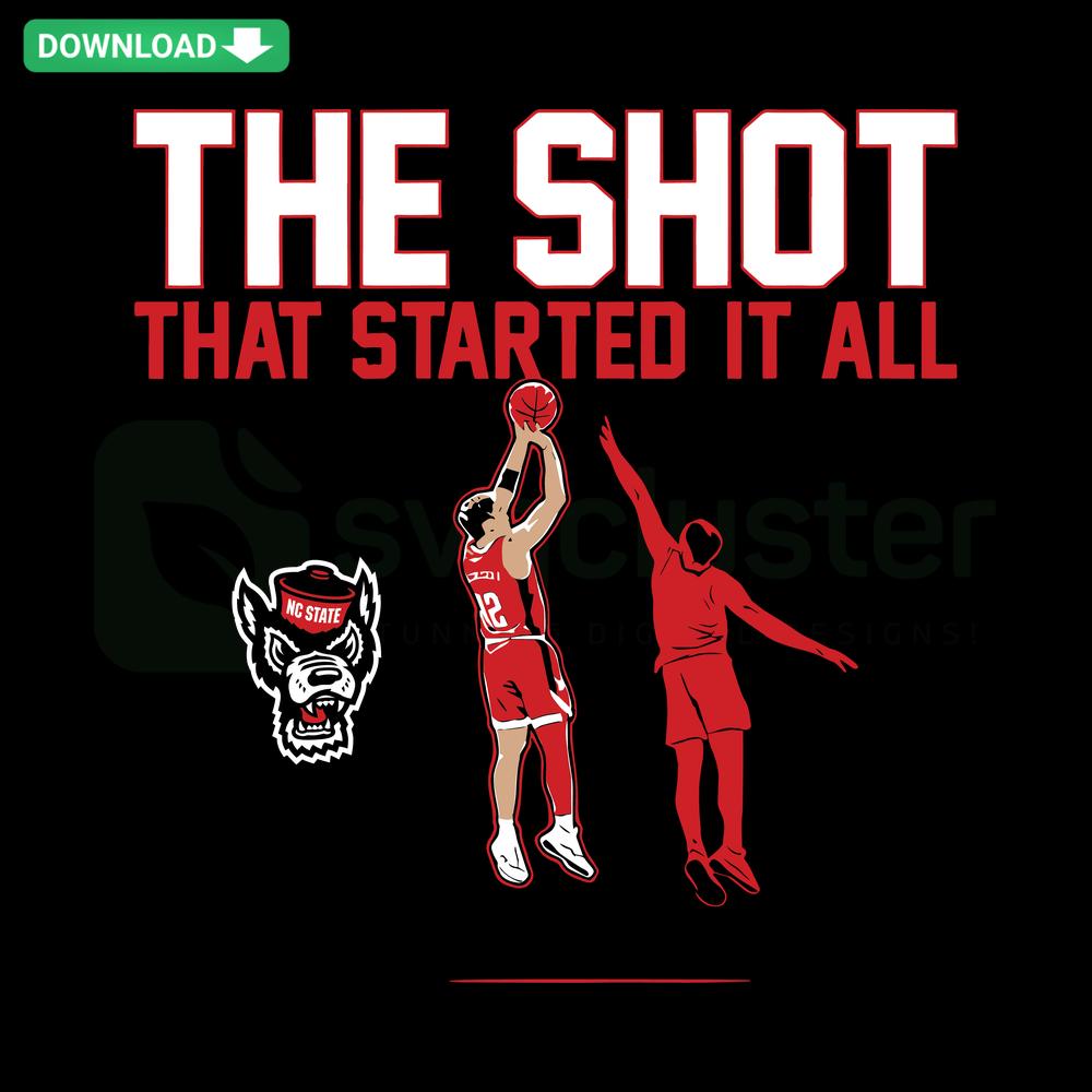 NC State Basketball Michael O Connell SVG, The Shot That Started It All, Unique Design, Basketball Art, Vector Graphics