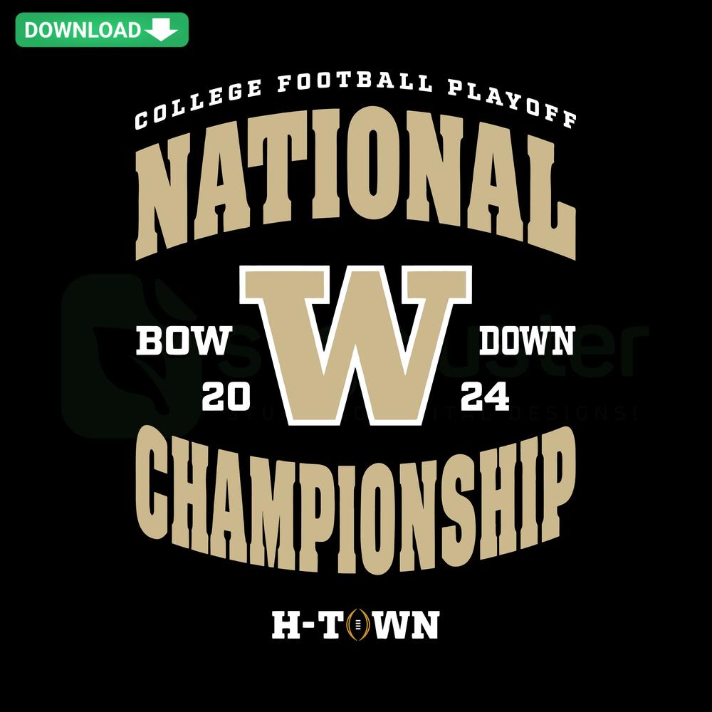 Huskies NCAA SVG Design: College Football Playoff Championship Logo, High-Quality Digital SVG File for Sports Fans