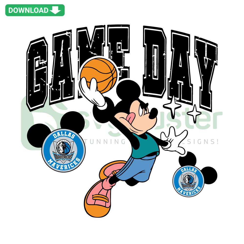 Retro Basketball Game Day Dallas Mavericks SVG, vintage hoop graphic, instant Cricut download, sports decor, DIY crafting design.