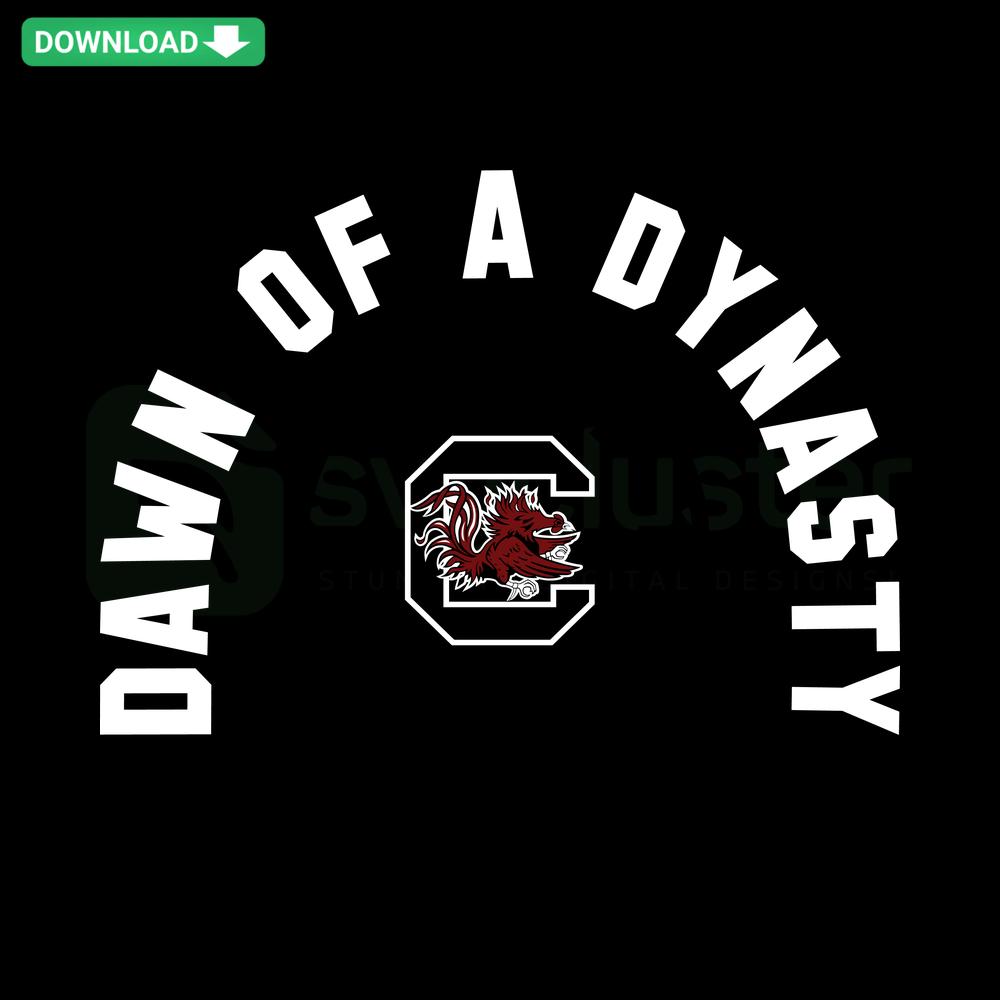 South Carolina Women's Basketball SVG collection featuring Dawn Of A Dynasty design, ideal for sports enthusiasts and crafters.