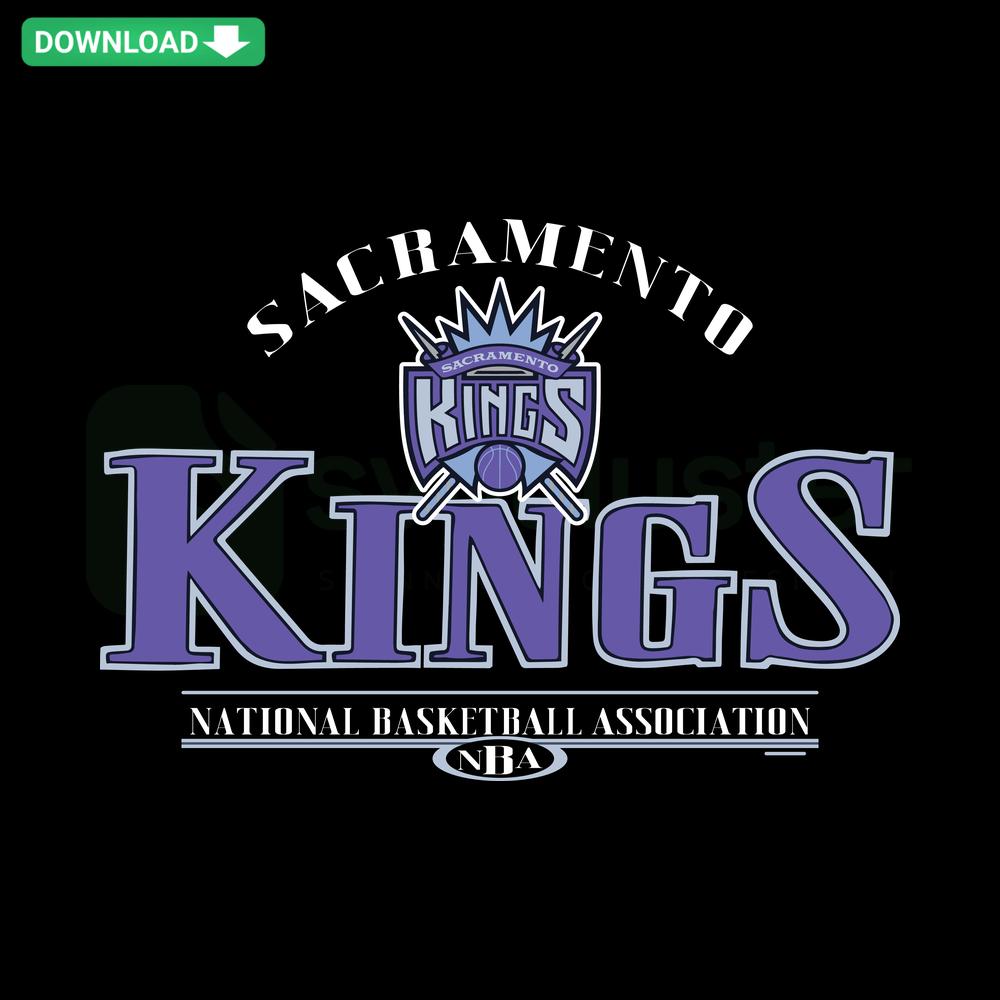Sacramento Kings NBA SVG Download, featuring Kings logo and basketball icon, ideal for crafting, printing, and digital projects.