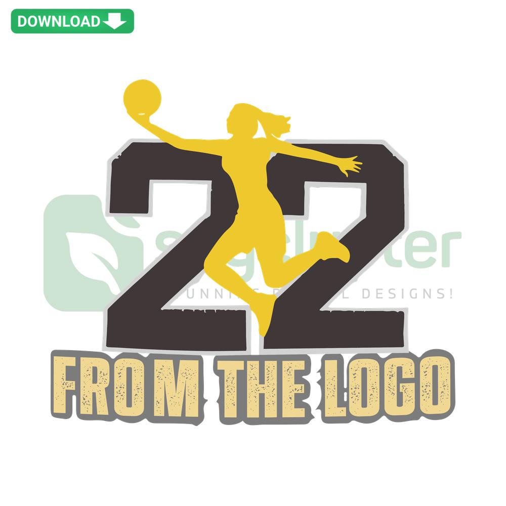 Caitlin Clark SVG Template, Player No. 22 Logo for Cricut, Sporty Design, SVG File