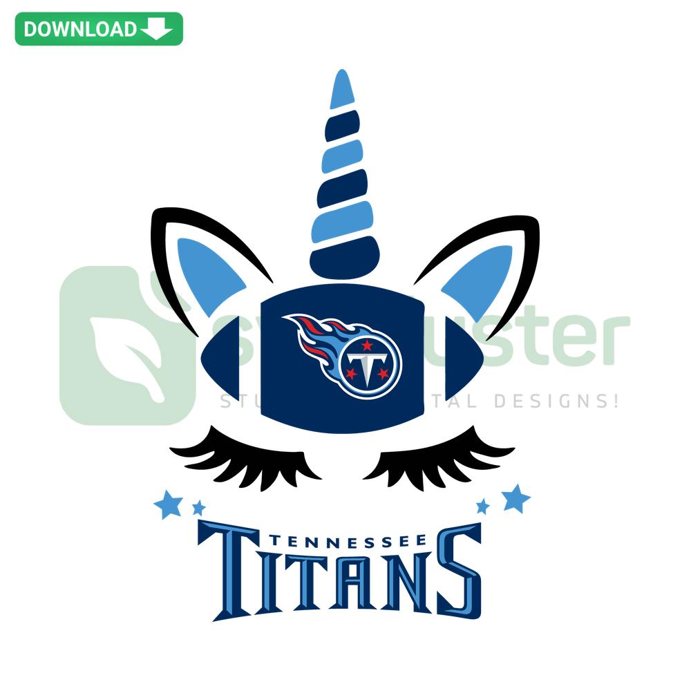Tennessee Titans Unicorn SVG, vibrant SVG cut files for Cricut, featuring a whimsical unicorn in Titans colors and logo.