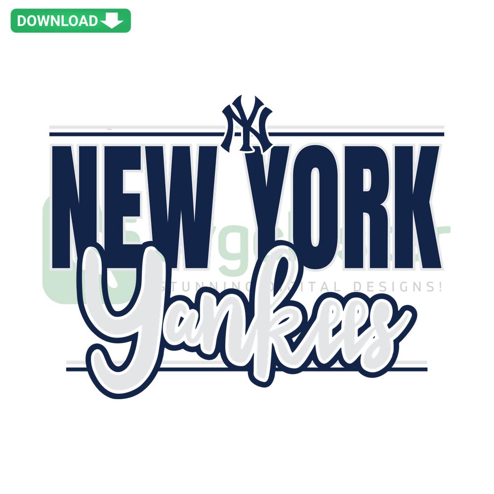 New Era New York Yankees Baseball SVG design featuring iconic NY logo, perfect for printable craft SVG and sports fans.