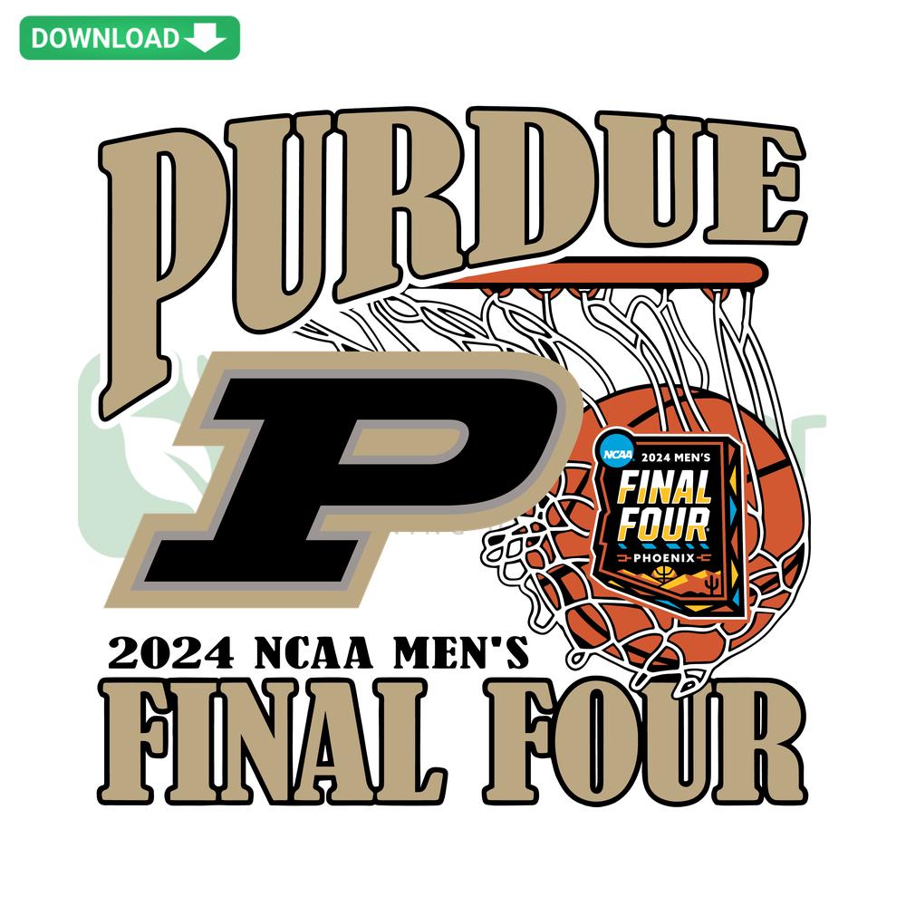 Purdue Boilermaker 2024 NCAA Final Four Basketball Net Premium SVG File for Designers