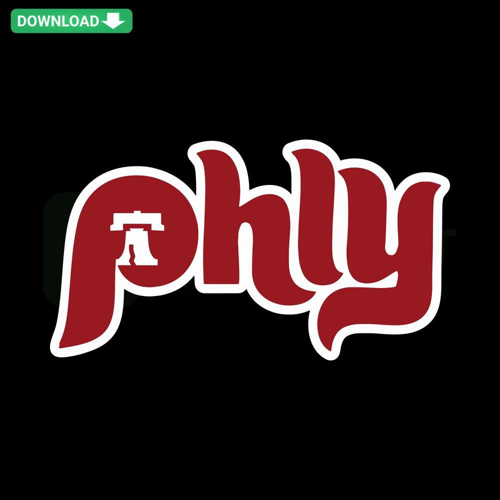 PHLY Baseball MLB Team SVG Digital Download; vibrant team logos and baseball-themed SVG files for crafting projects.