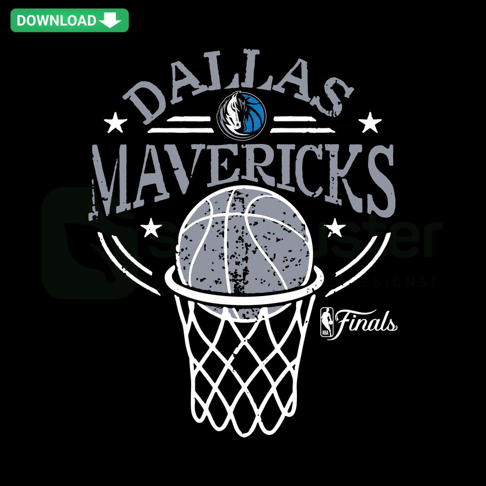 Dallas Mavs Basketball The Final Round SVG, digital design featuring Mavs logo, championship theme, perfect for sports fans and projects.