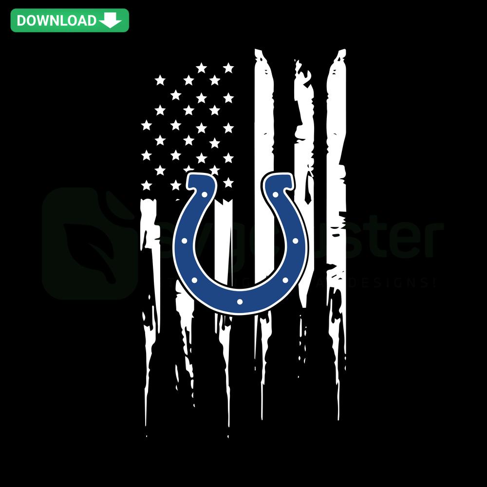 Colts Flag SVG Cricut Download: Indianapolis Colts-themed digital graphic for crafting, instant download, high-quality design.