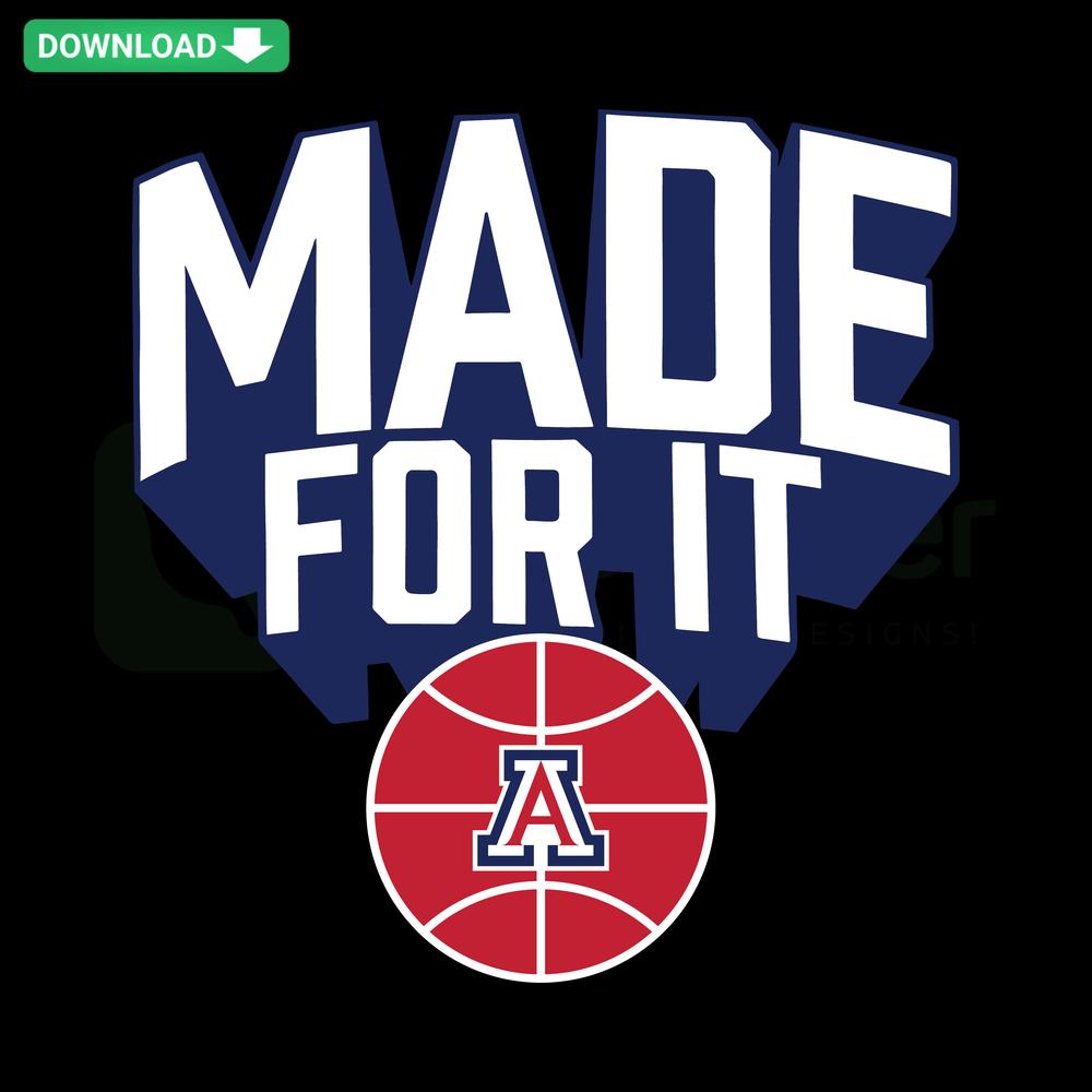 Arizona Wildcats Basketball NCAA SVG, craft pattern featuring team logo and text design for DIY projects, sports fan art.