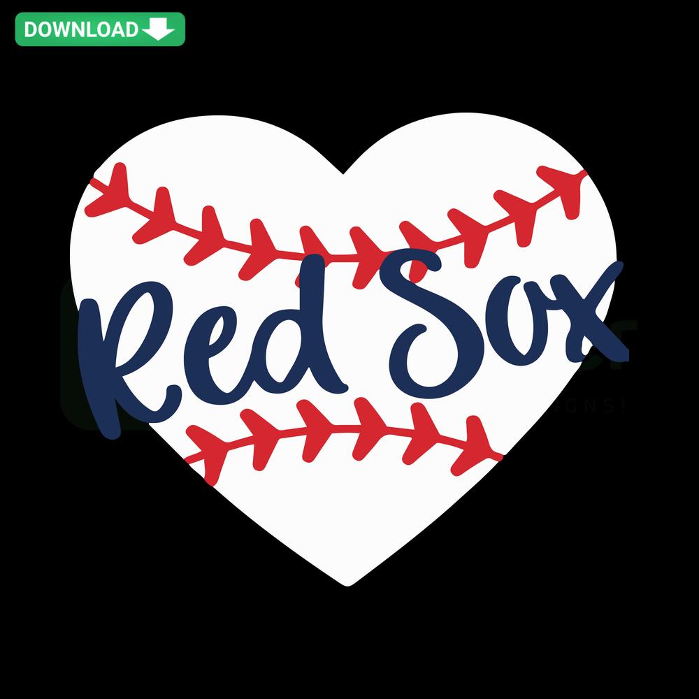 Boston Red Sox SVG vector digital download, featuring iconic red and navy colors with baseball-themed graphics, perfect for crafts.