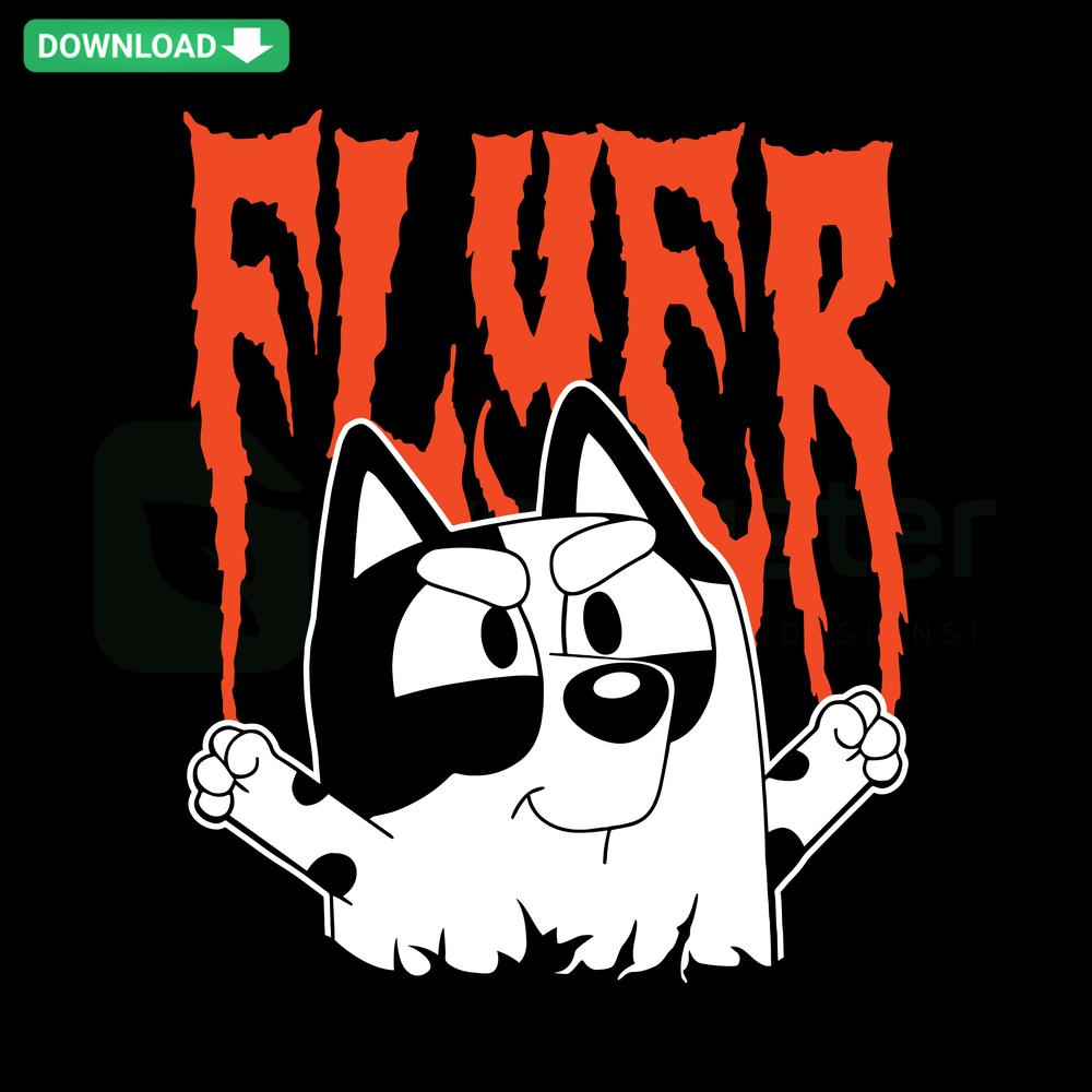 Philadelphia Flyers NHL SVG featuring Bluey Muffin mascot, perfect for digital designs, instant download for designers.