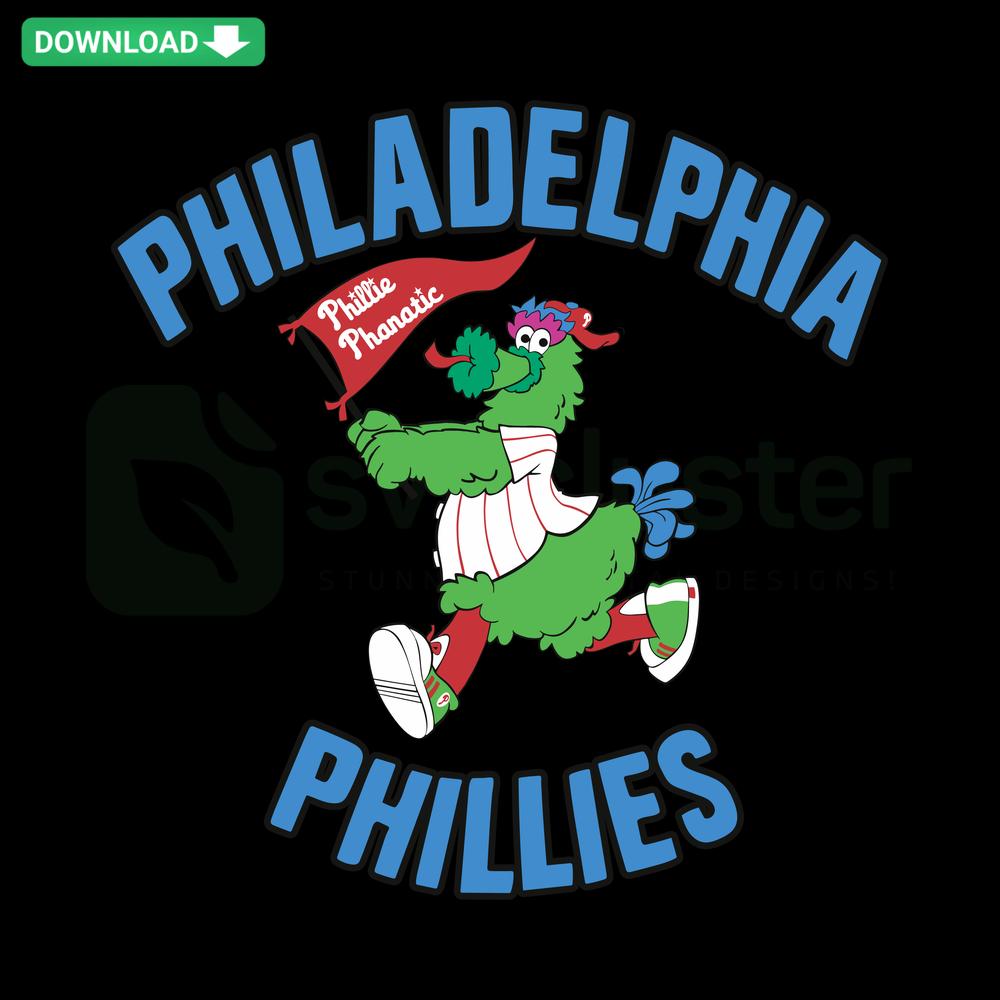 Phillie Phanatic Running SVG, Philadelphia Phillies Scrapbooking Design, Sports Mascot Clipart, Baseball Team Logo Decoration