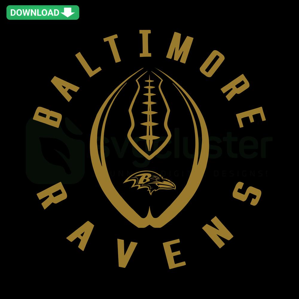 Baltimore Ravens NFL SVG, Cricut Ready Football Logo Design, Digital Download for Crafts, Sports-Themed SVG File