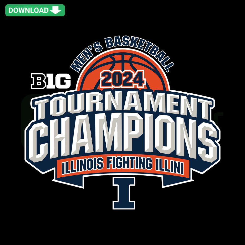 Illinois 2024 Conference Tournament Champs Basketball SVG, intricate trophy design, SVG File Collection, sports memorabilia.