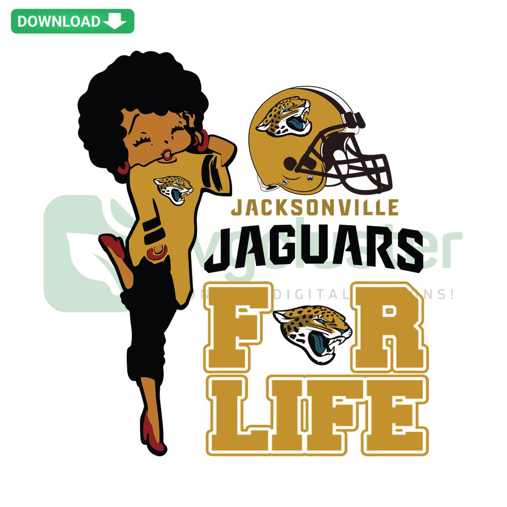 Jacksonville Jaguars For Life Helmet SVG; Printable Craft Design; NFL Team Logo; Football Graphics; SVG Cut File