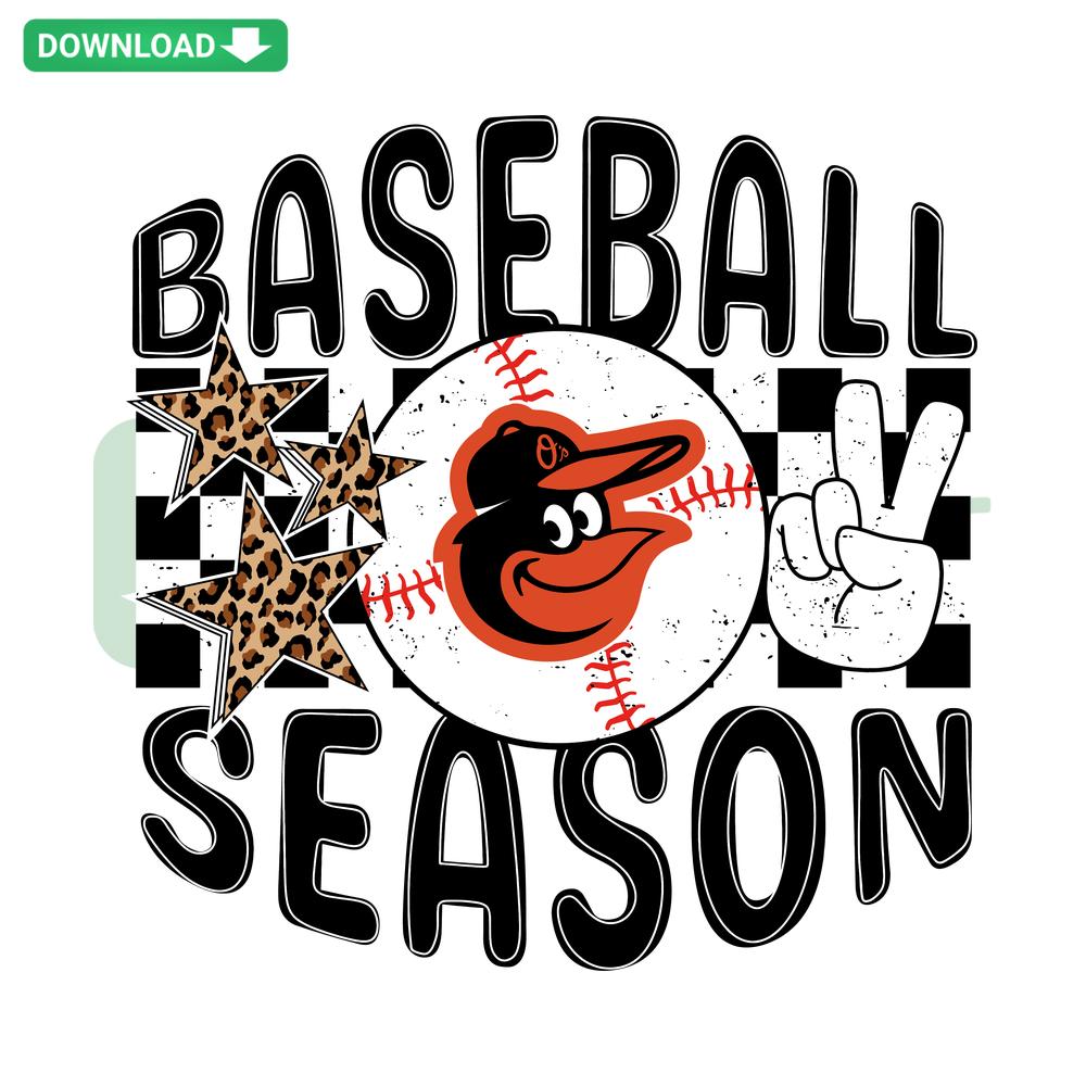 Baltimore Orioles Baseball SVG, Custom Digital Download, Team Logo & Text, Home Run Season, MLB Fan Graphic, Cricut Ready File