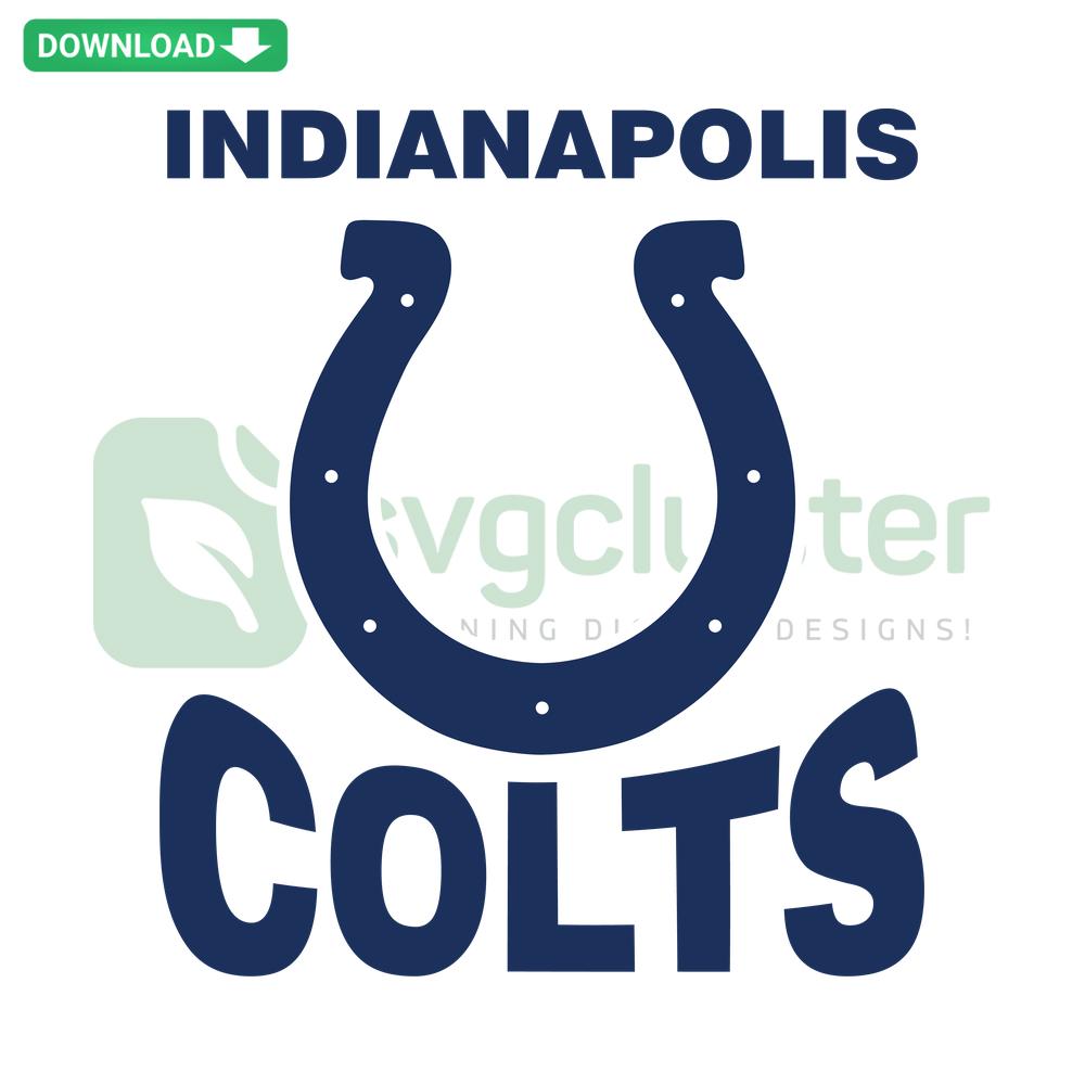 Indianapolis Colts SVG for Cricut featuring team logo and colors, ideal for DIY projects and digital crafts.