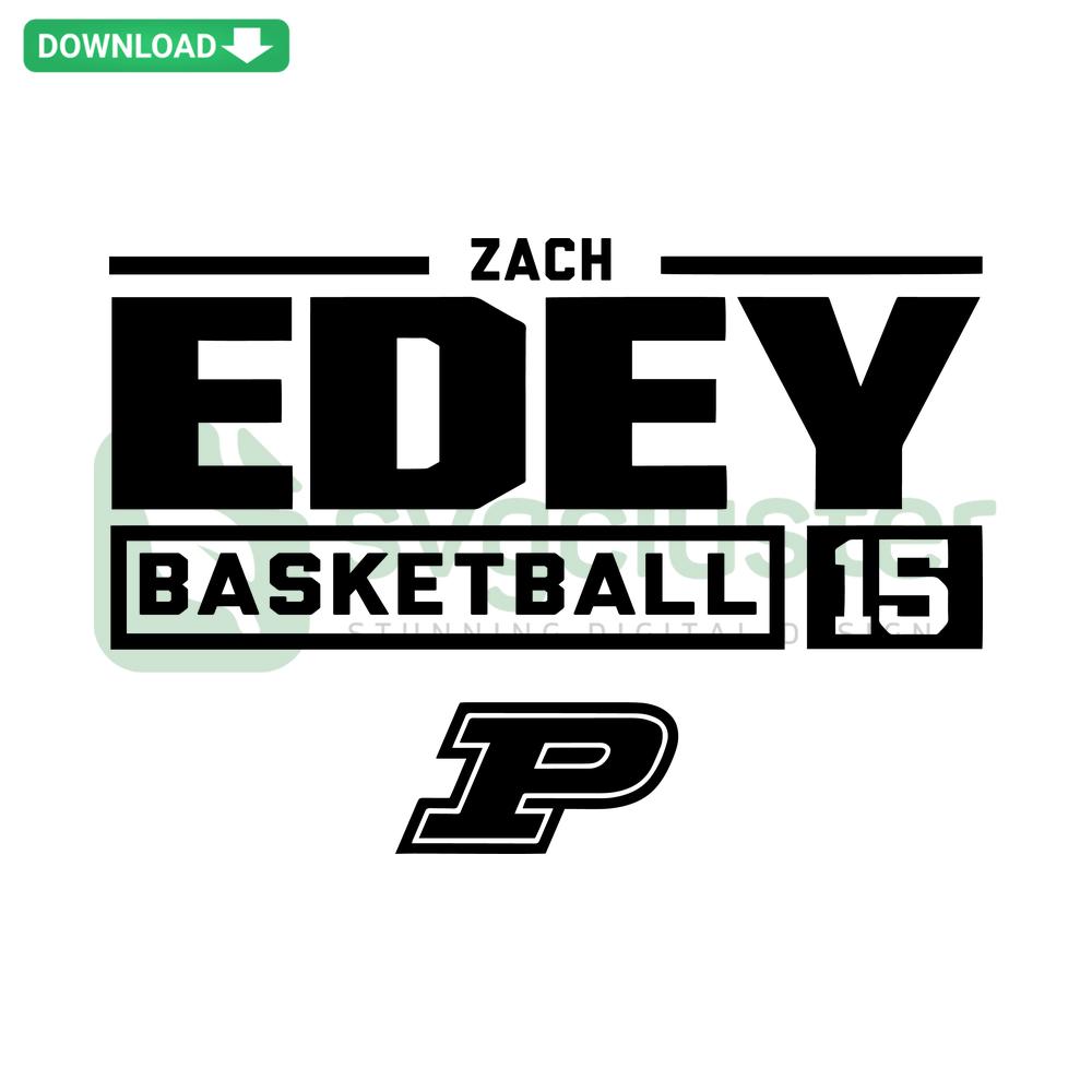 Zach Edey Purdue Boilermakers SVG Cricut Design, Basketball Player Digital File for DIY Projects, Sports Graphic Download