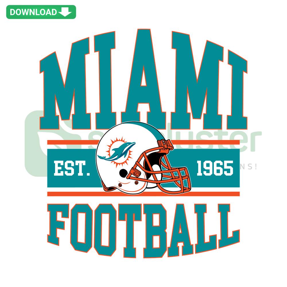 Retro Miami football helmet SVG download, vibrant design, perfect for Cricut, Silhouette projects, digital crafting.