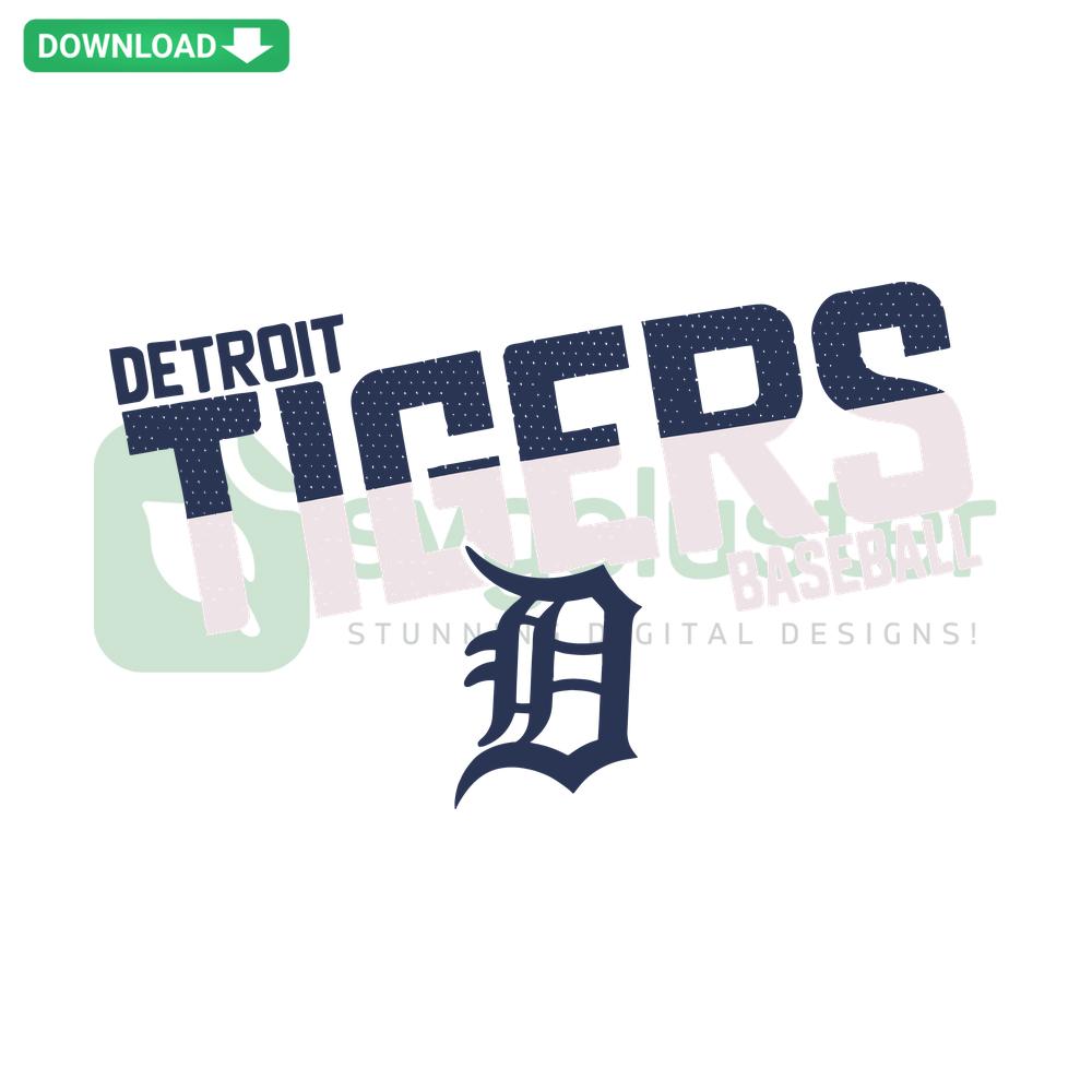 Vintage Detroit Tigers Baseball Team SVG, Instant Download, Retro MLB Logo Design for Designers, Digital File