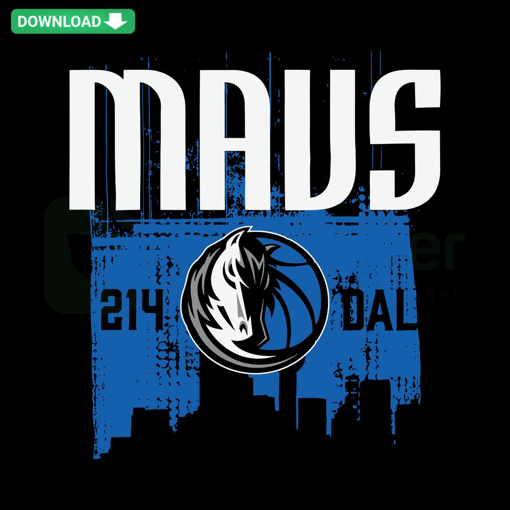 Dallas Mavericks MLB Baseball SVG, premium vector graphic featuring Mavs team logo with stylish design elements.