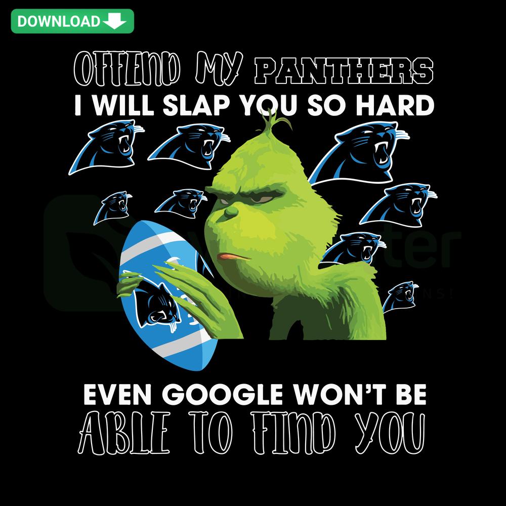 Funny SVG Design: 'Offend My Panthers I Will Slap You So Hard' - Ideal for Printable Crafts, Humorous Home Decor, Digital Download