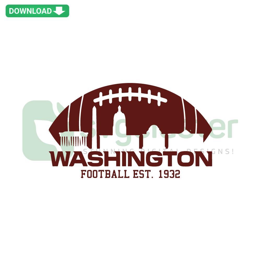 Washington Football EST 1932 SVG, vintage design, ideal for Cricut, Silhouette, digital download, sports-themed DIY project.