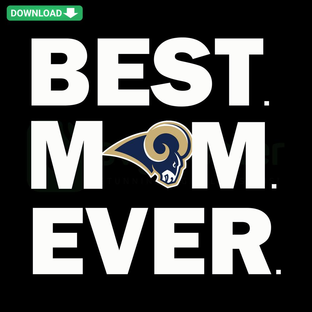 Best Mom Ever Rams SVG Design for Cricut, Card Templates, Digital Download, Mother's Day Crafting, DIY Card-Making