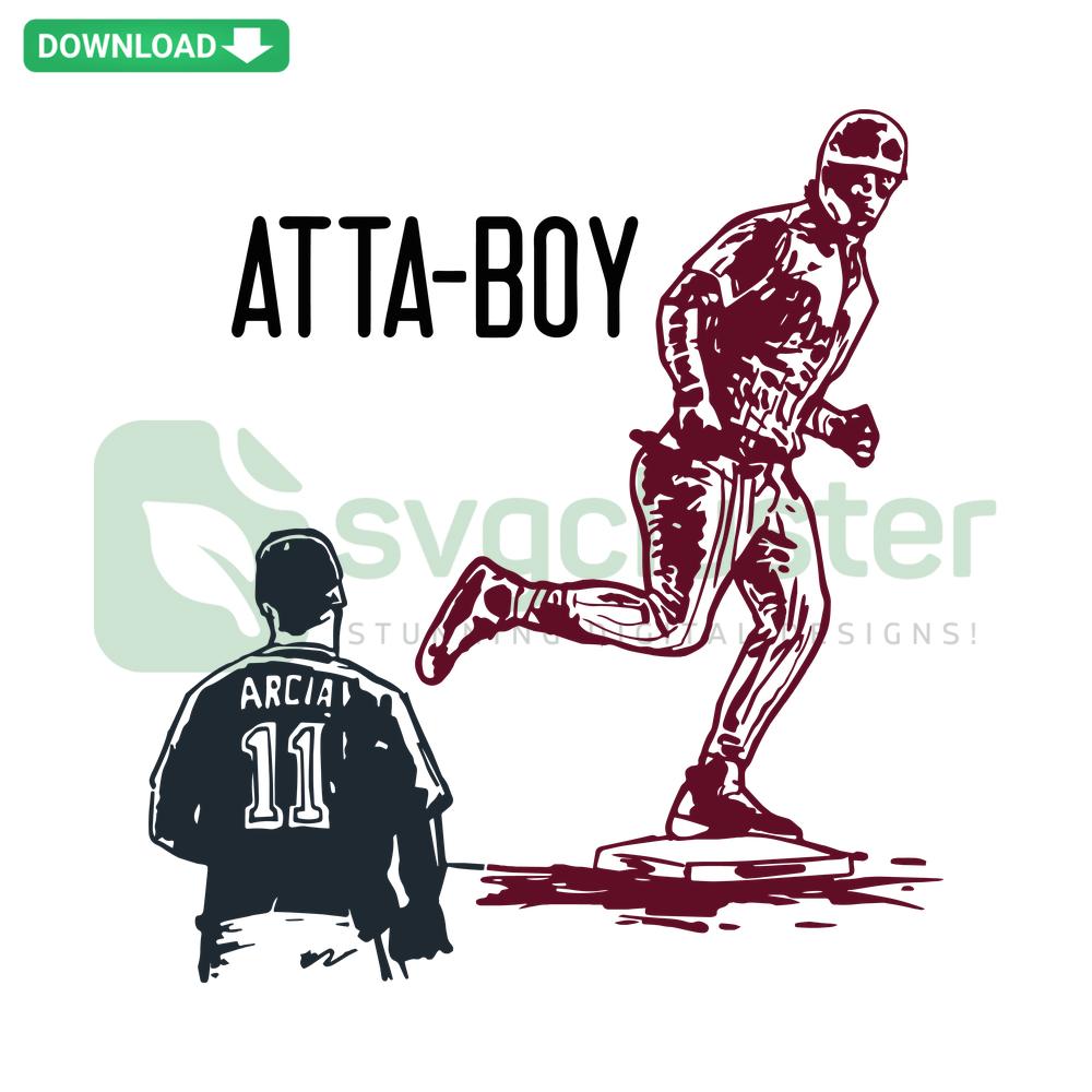 Philadelphia Phillies Bryce Harper Atta Boy MLB SVG design, perfect for commercial use in sports-themed projects.