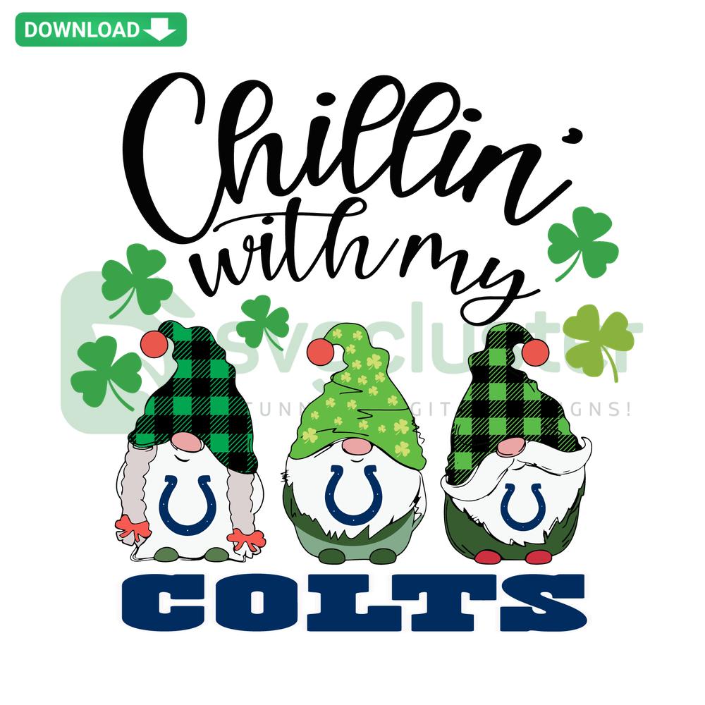 Chillin With My Colts SVG Digital Download: Relaxed silhouette with horse & person, perfect for crafting, DIY projects, instant download