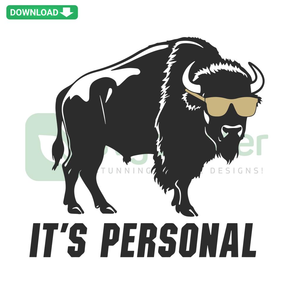 Colorado Buffaloes Football Its Personal NCAA SVG design for scrapbooking; digital download featuring bold buffalo mascot.