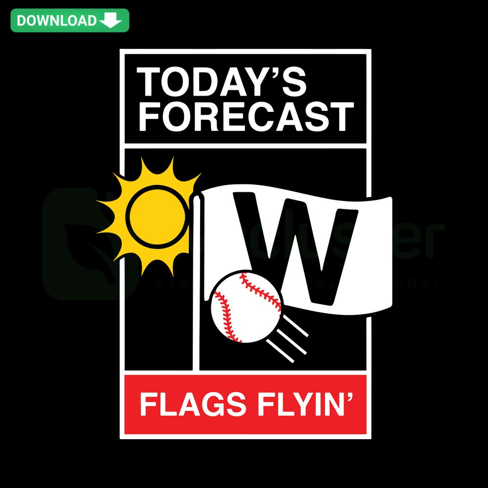 Chicago Baseball Weather SVG Digital Download, ideal for card templates, featuring baseball-themed design and weather icons.