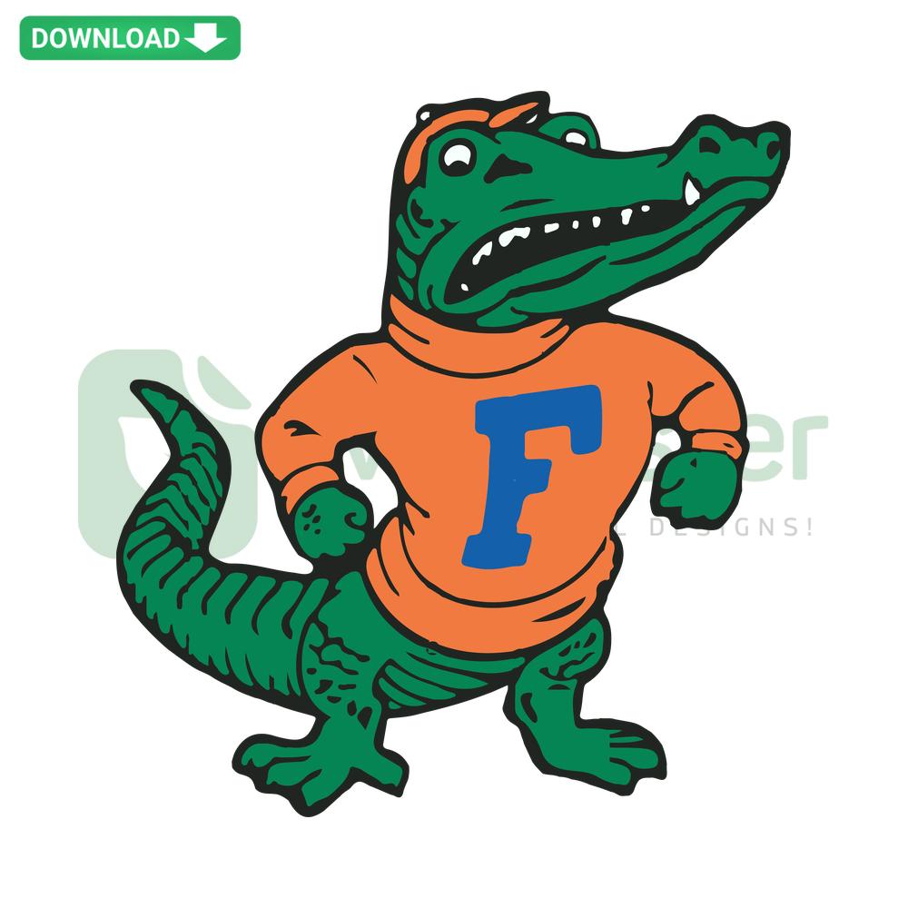 Florida Gator Football SVG Digital Download, Editable NCAA Files, Gators logo design, perfect for DIY crafts and fan merchandise.