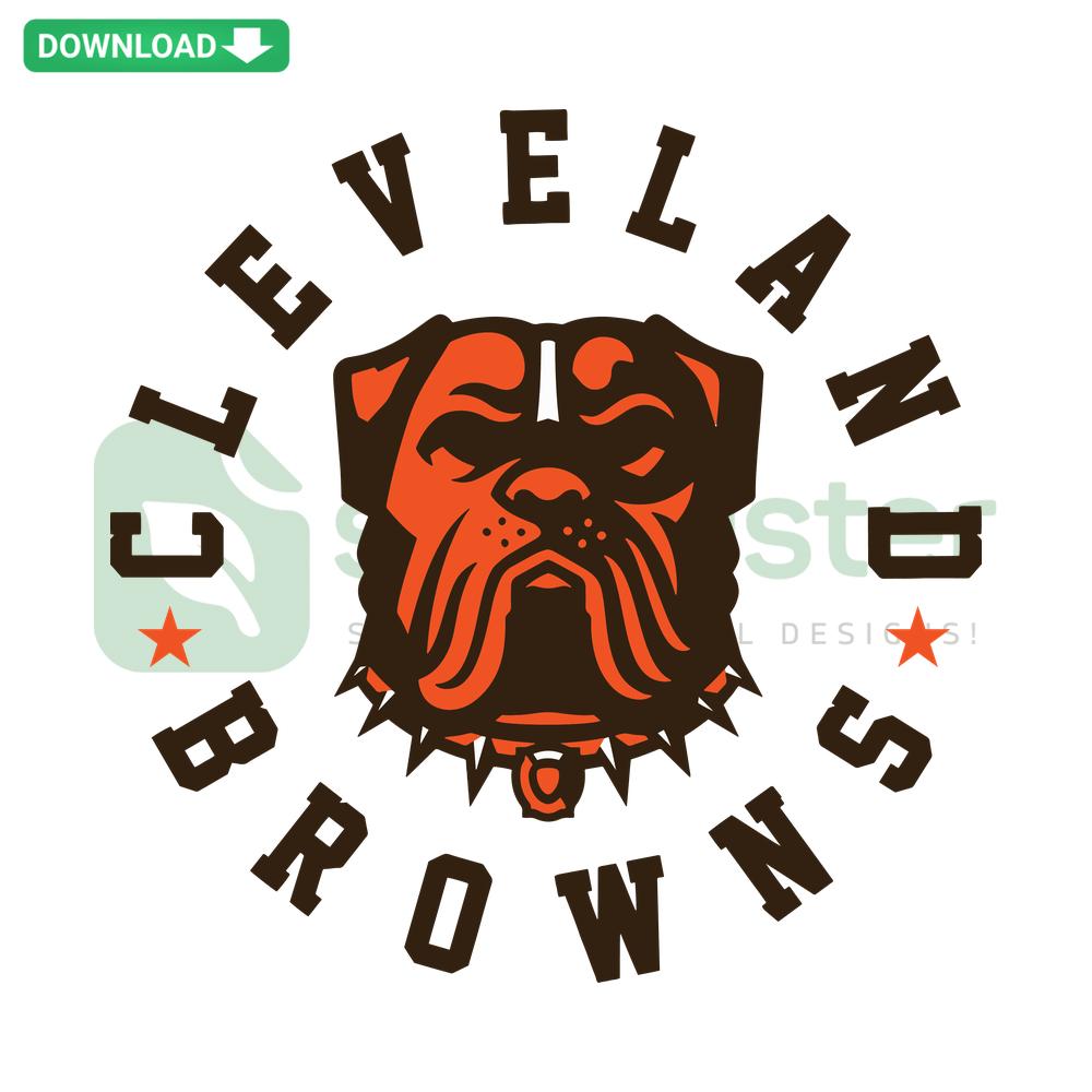 Cleveland Browns Dawg Pound SVG, Cricut Digital Files; Football Helmet & Team Logo Design for DIY Craft Projects.