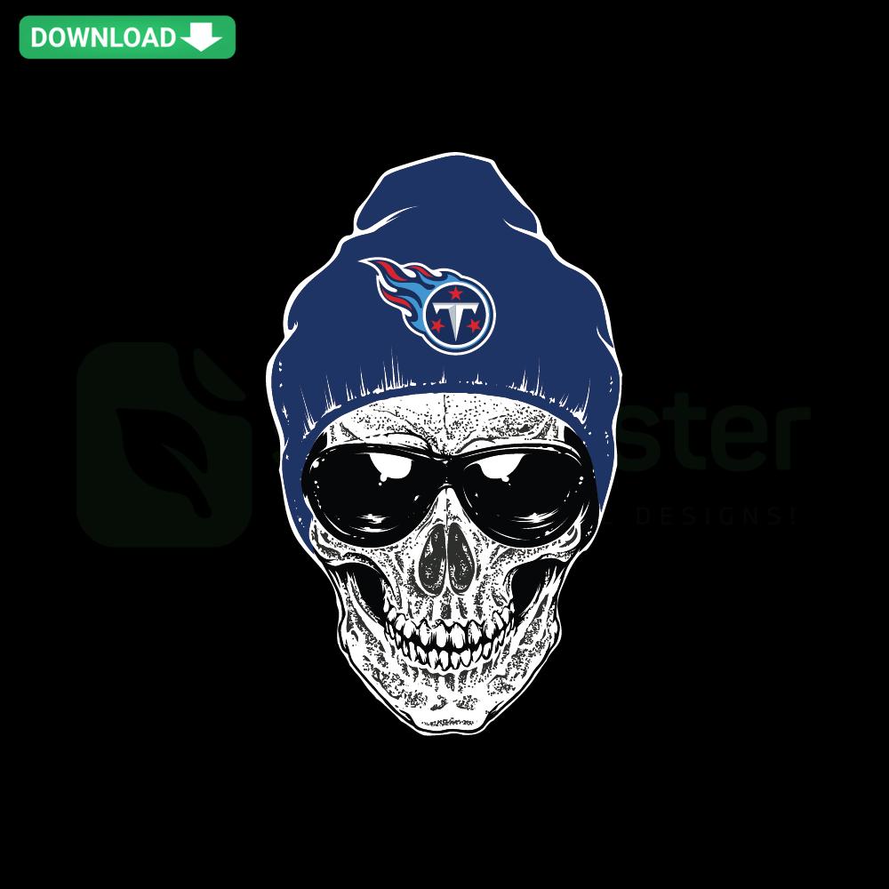 Skull Tennessee Titans SVG design for Cricut, featuring team logo, perfect for crafts and vinyl cutting projects.