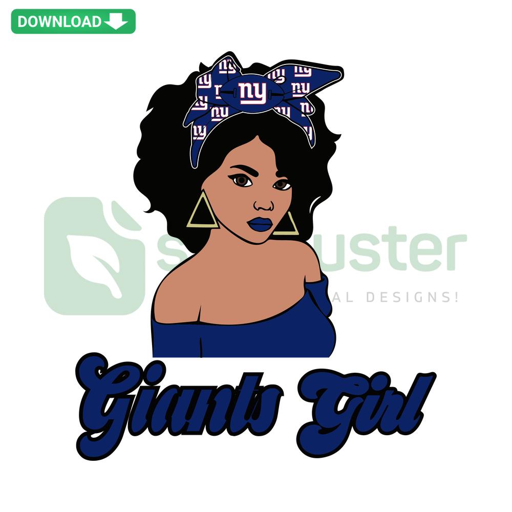Giants Girl SVG Vector Graphic: Stylized girl in team colors, baseball cap, holding bat; perfect for Giants fan crafts.