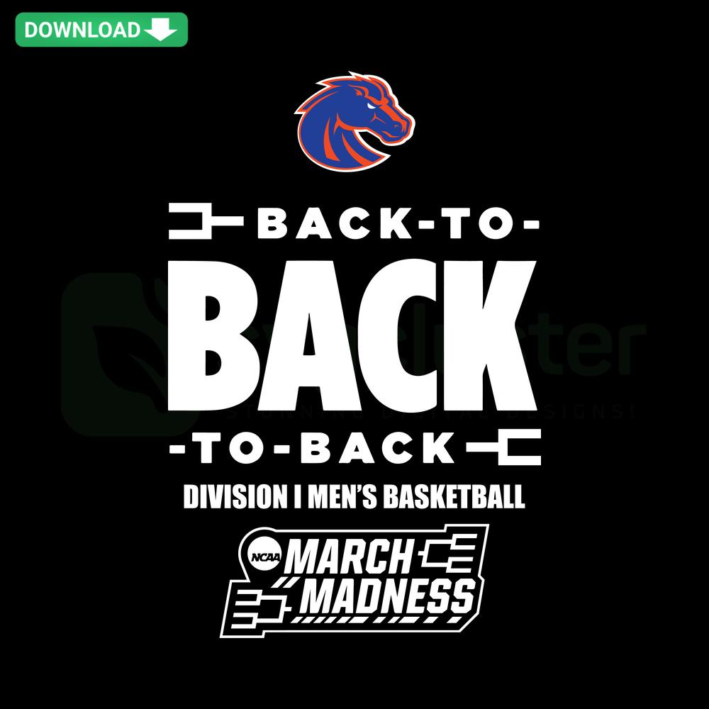 Boise State Broncos 2024 NCAA Mens Basketball Triple Champions SVG, vibrant design featuring team colors and logo.