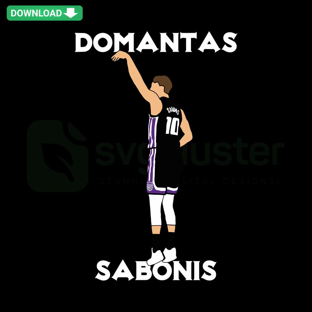 Sabonis Sacramento Kings Basketball SVG, Editable Design, NBA Star, Domantas Sabonis Clipart, Customizable Digital File