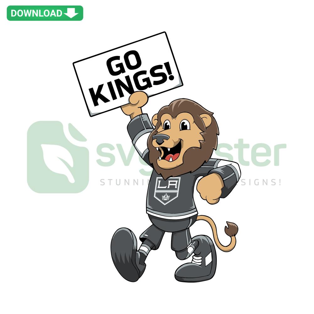 Go Kings Hockey Los Angeles NHL SVG digital download, featuring iconic LA Kings logo for designers, instant file access.